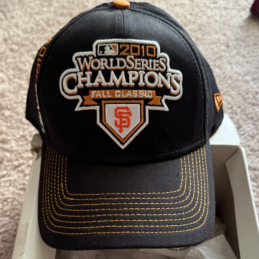 New Era Black and Gold World Series Champions Hat